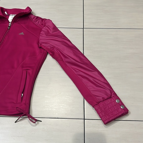 Adidas Climacool Rare Shiny Plum Zip Up Jacket Size Small - Picture 7 of 11